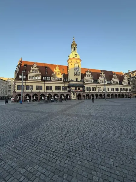Altes Rathaus am Marktplatz in Leipzig