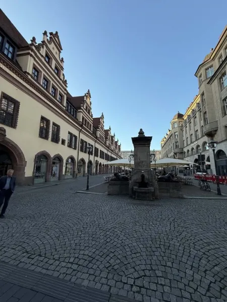 Altes Rathaus am Marktplatz in Leipzig
