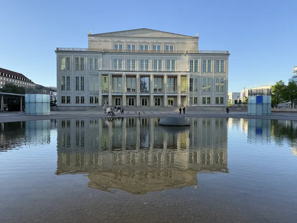 Augustusplatz mit Oper und Gewandhaus