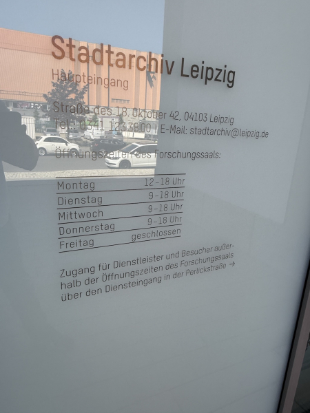 Stadtarchiv Leipzig