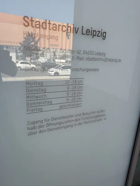 Stadtarchiv Leipzig