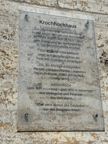 Krochhochhauses in Leipzig