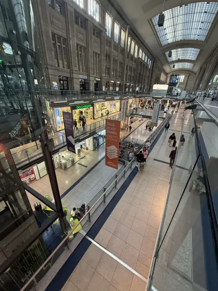 Einkaufscenter am Bahnhof Leipzig