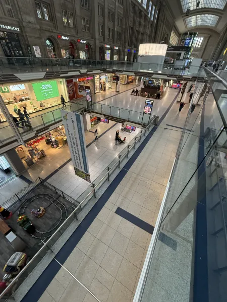 Einkaufscenter am Bahnhof Leipzig