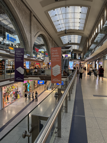 Einkaufscenter am Bahnhof Leipzig