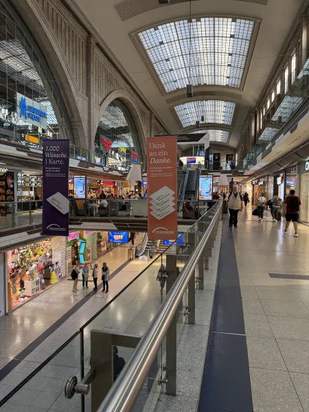 Einkaufscenter am Bahnhof Leipzig
