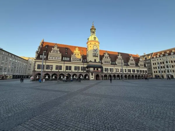 Altes Rathaus am Marktplatz in Leipzig