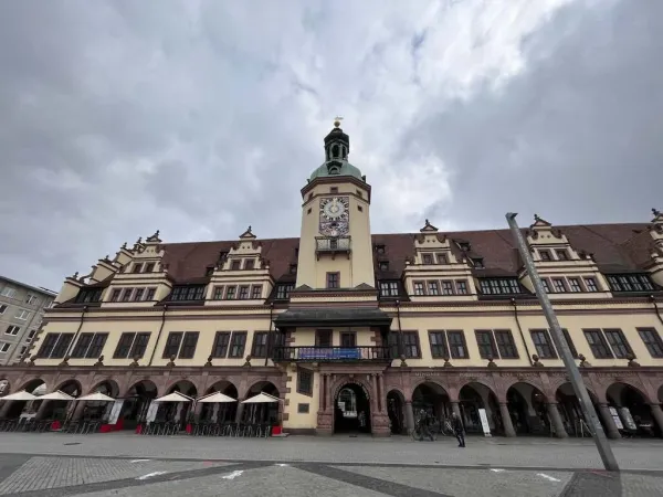Altes Rathaus am Marktplatz in Leipzig